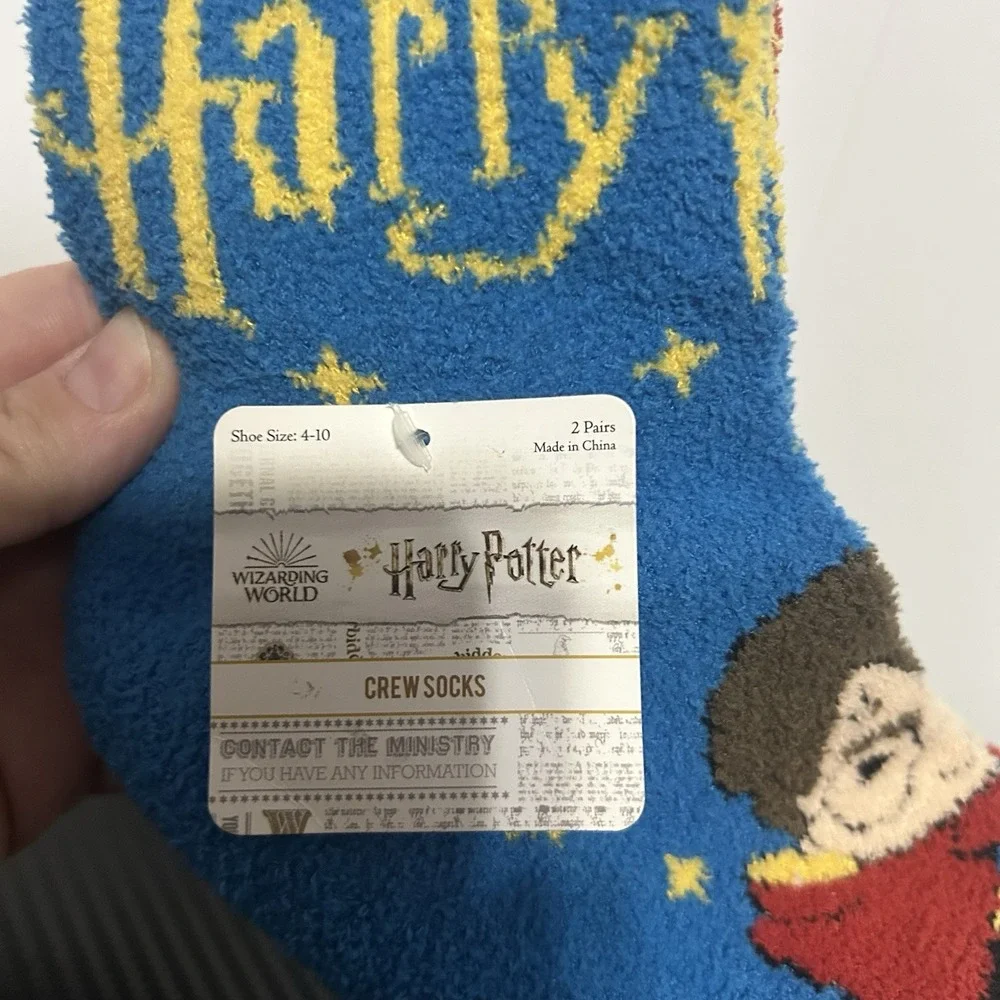 Brand New 2 pack‎ Harry Potter Crew Socks (4-10)